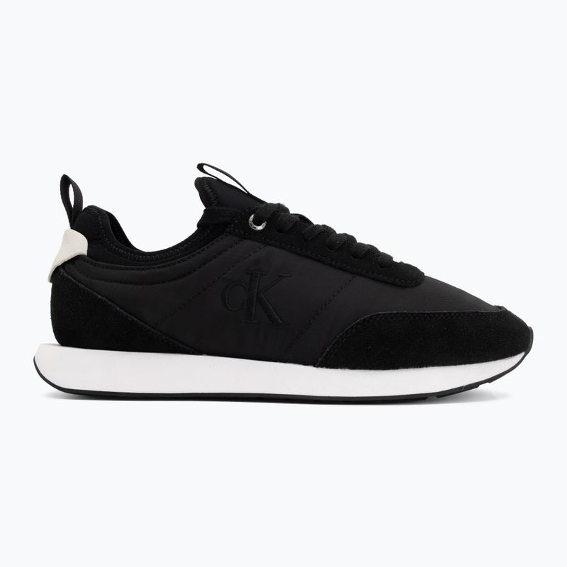 Pánské boty Calvin Klein YM0YM01414 Retro Runner Sock Laceup Mix matte black/bright white 2