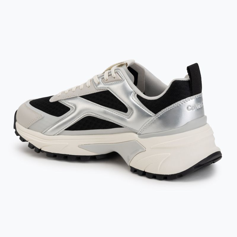 Dámské boty Calvin Klein HW0HW03140 Hike Run Stripe Mesh Met black/silver/light grey 3