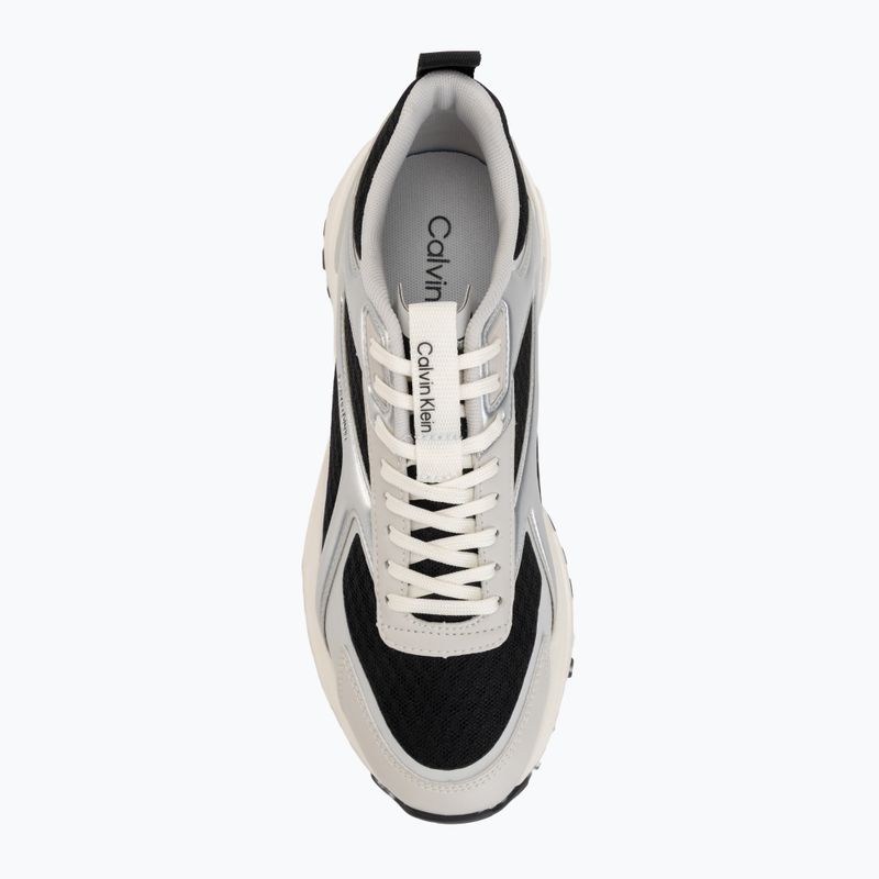 Dámské boty Calvin Klein HW0HW03140 Hike Run Stripe Mesh Met black/silver/light grey 5
