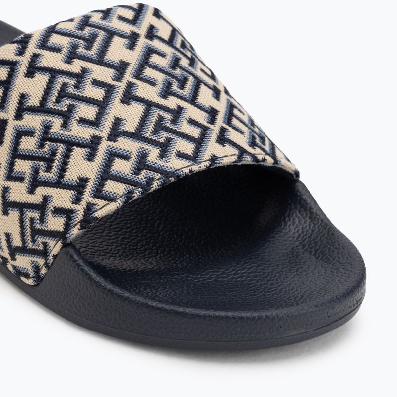 Dámské nazouváky Tommy Hilfiger Monogram space blue 7