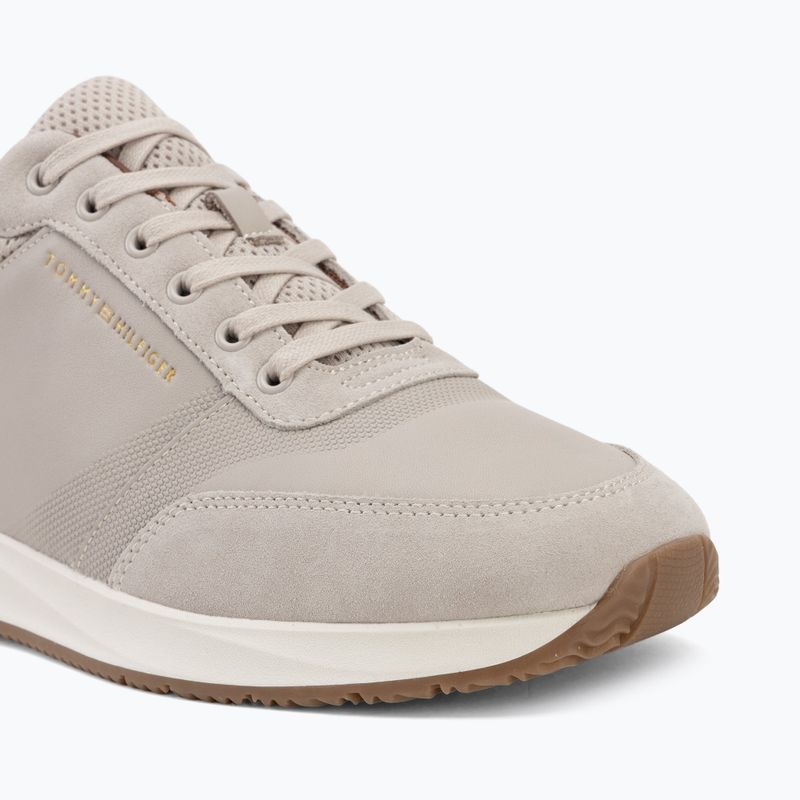 Pánské boty Tommy Hilfiger Runner Suede Mix classic stone tracksuits 7