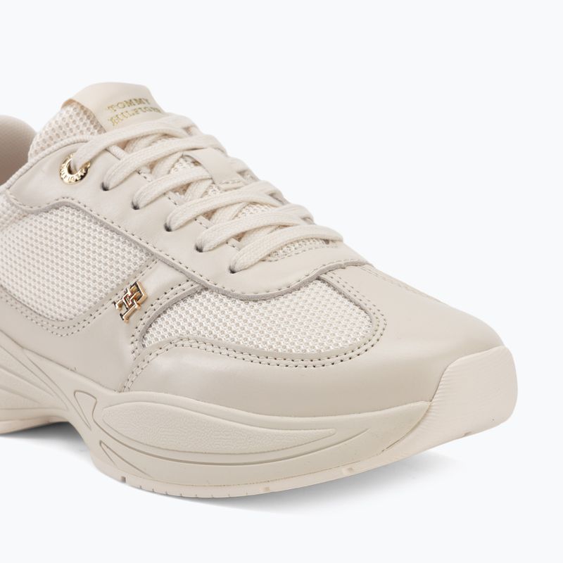 Dámské boty Tommy Hilfiger ModernRunner Shiny Leather soft cream 7