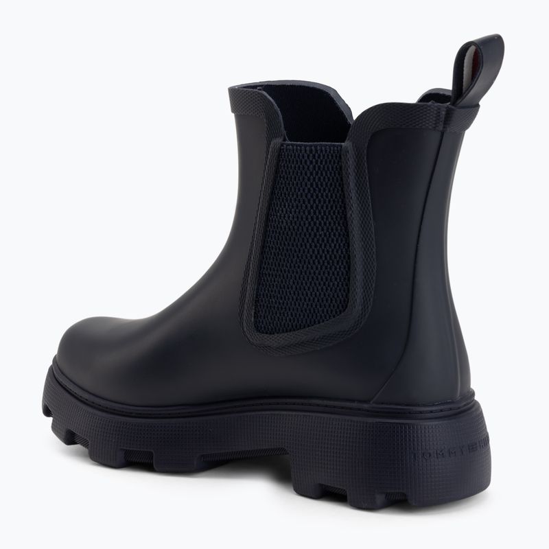 Dámské holínky Tommy Hilfiger Rubber Flag Cleated space blue 3