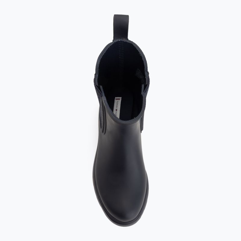 Dámské holínky Tommy Hilfiger Rubber Flag Cleated space blue 5