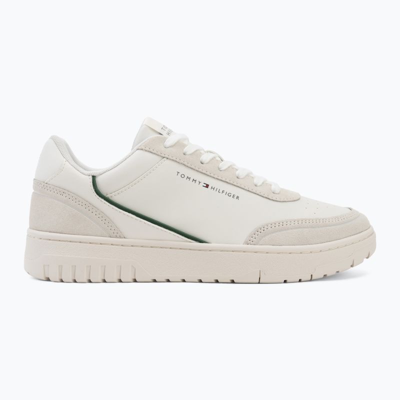 Pánské boty Tommy Hilfiger Basket Core Leather Suede Mix ecru/street green 2