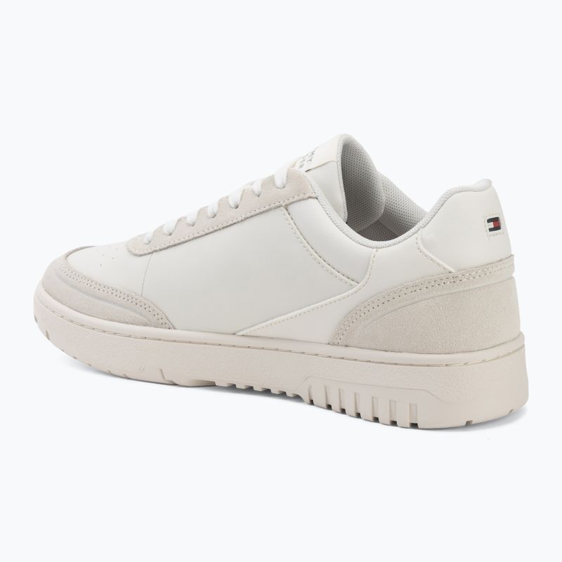Pánské boty Tommy Hilfiger Basket Core Leather Suede Mix ecru/street green 3