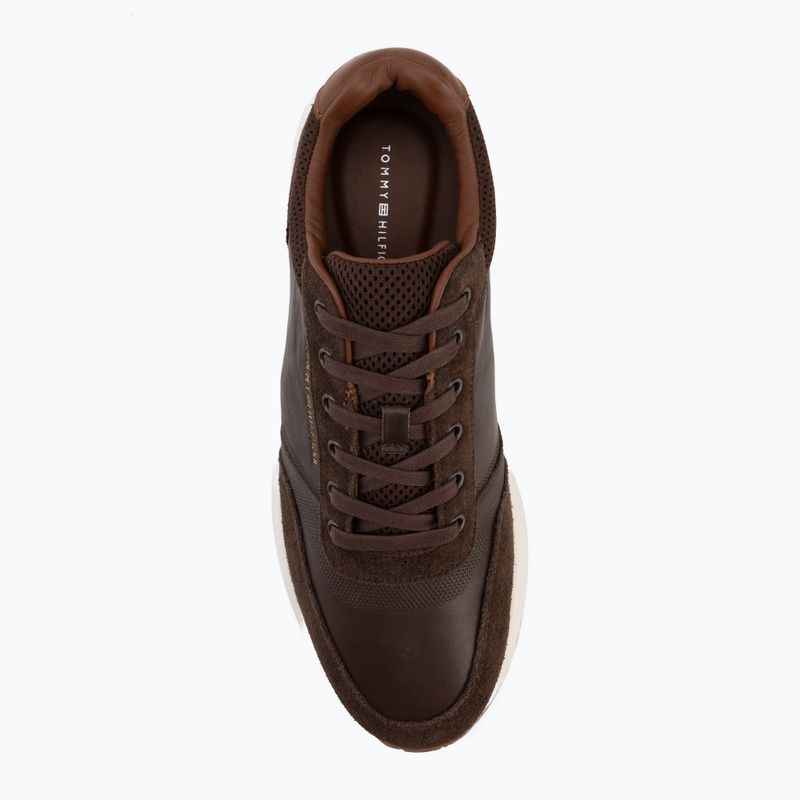Pánské boty Tommy Hilfiger Runner Suede Mix cocoa tracksuits 5