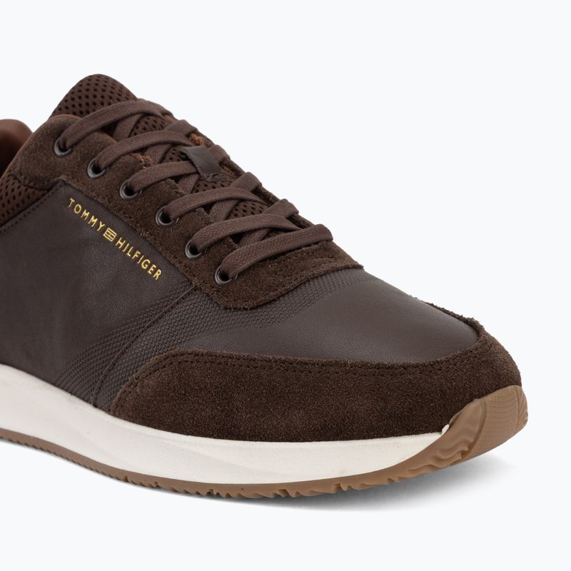 Pánské boty Tommy Hilfiger Runner Suede Mix cocoa tracksuits 7