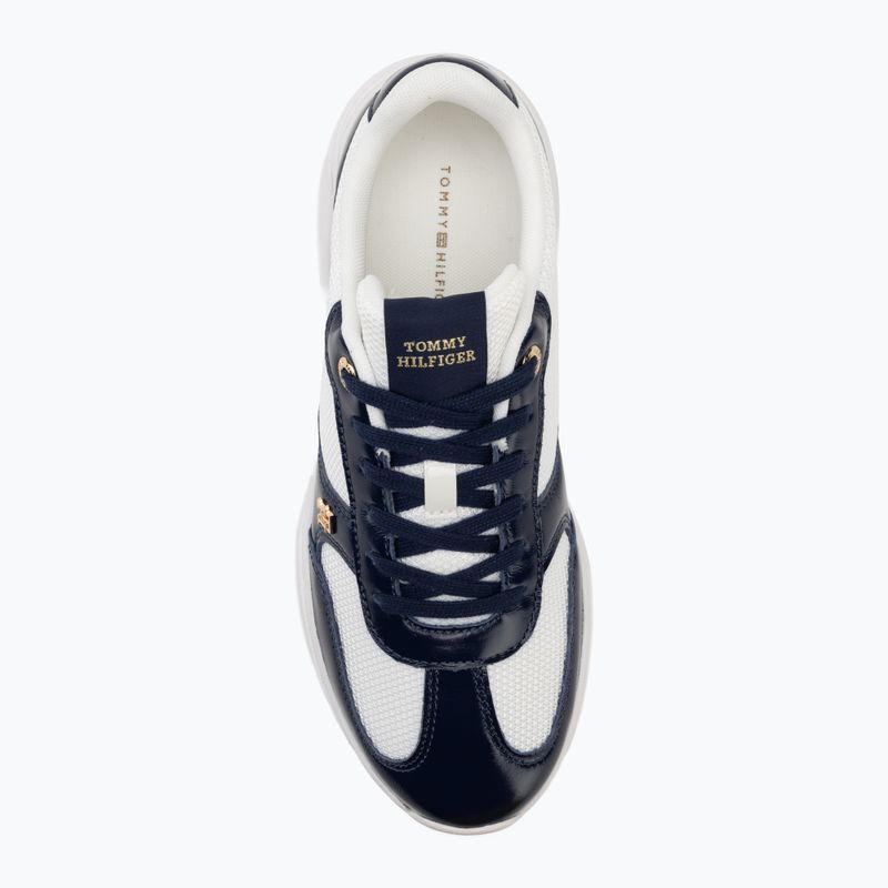 Dámské boty Tommy Hilfiger ModernRunner Shiny Leather yale navy 5