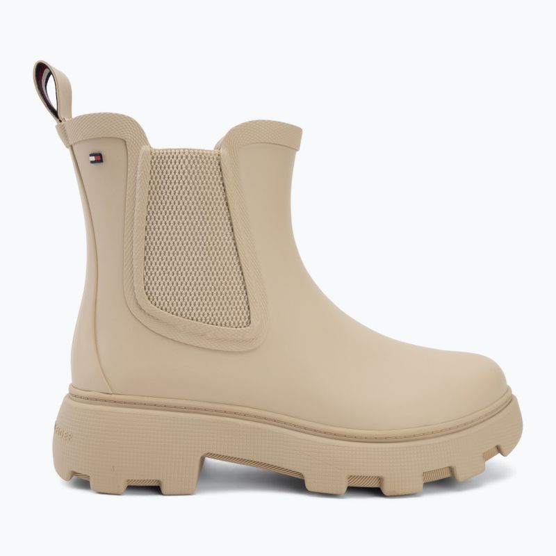 Dámské holínky Tommy Hilfiger Rubber Flag Cleated classic beige 2