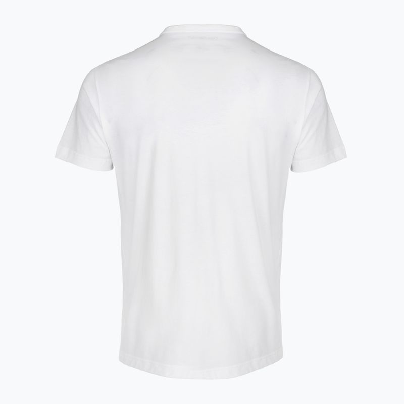 Pánské tričko na lezení Calvin Klein 000NM2748E Crew Neck classic white w/ blue nights 2