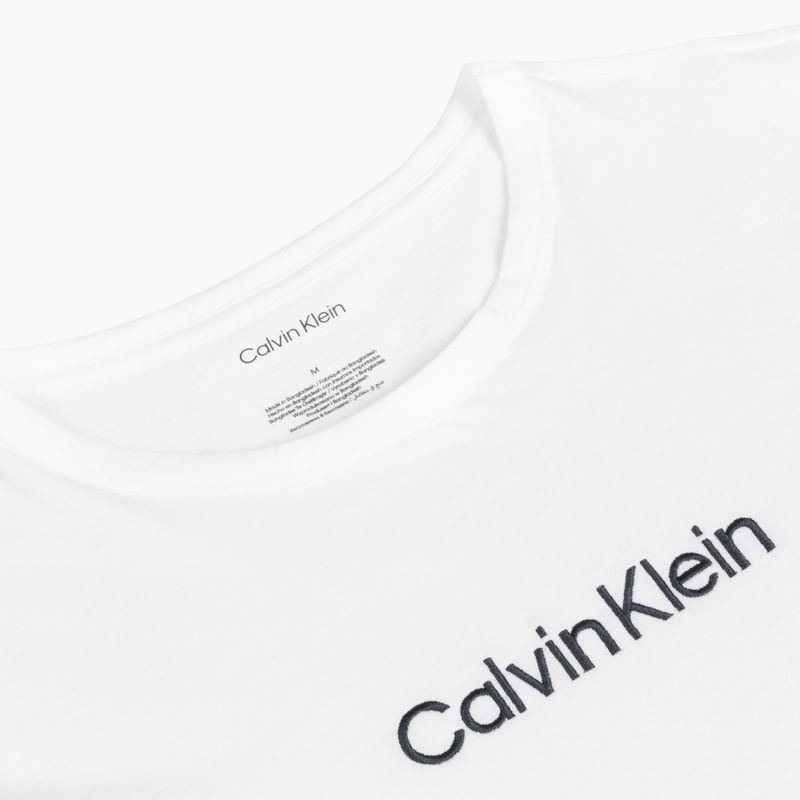 Pánské tričko na lezení Calvin Klein 000NM2748E Crew Neck classic white w/ blue nights 3
