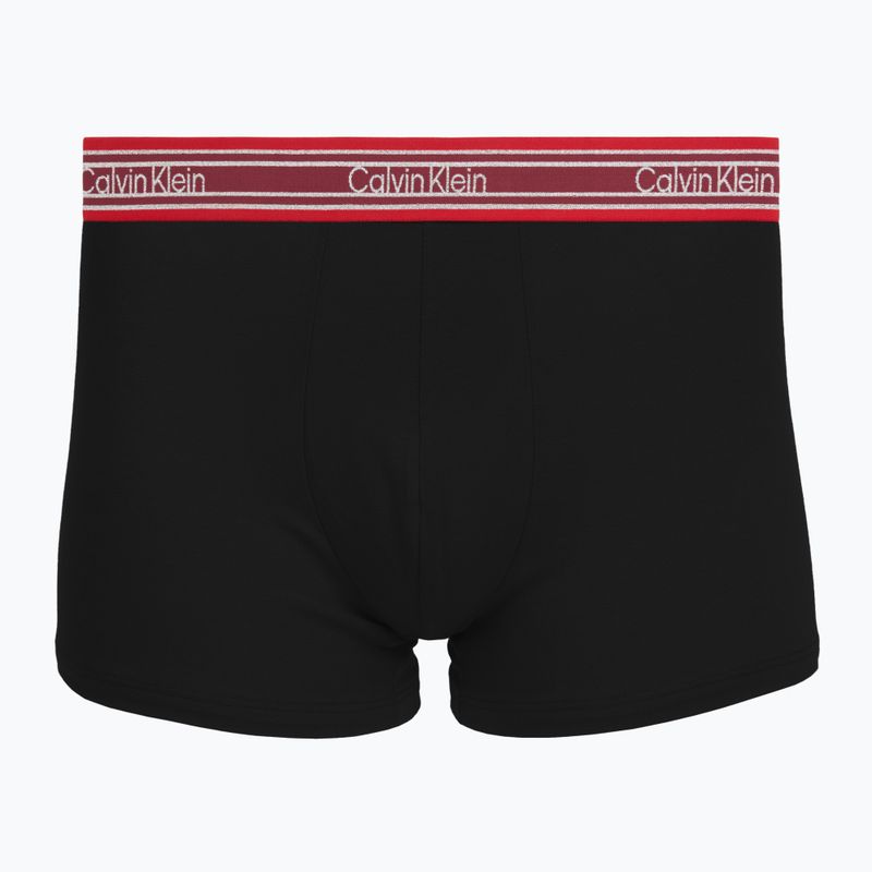 Pánské boxerky Calvin Klein LV00NB4615 Trunk black/established red/goji berry 4