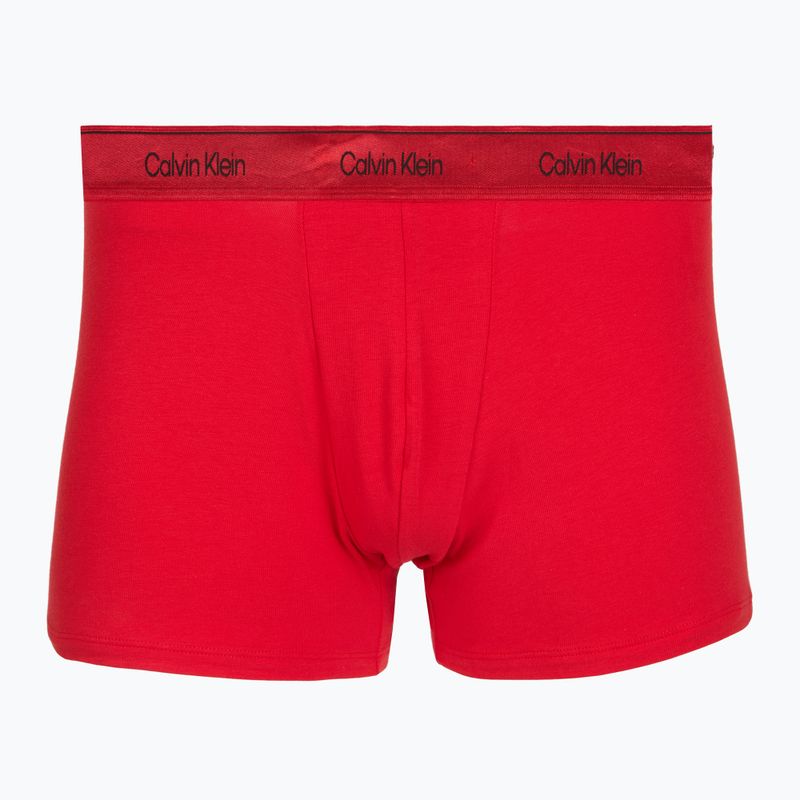 Pánské boxerky Calvin Klein LV00NB4575 Trunk black/goji berry/black 2