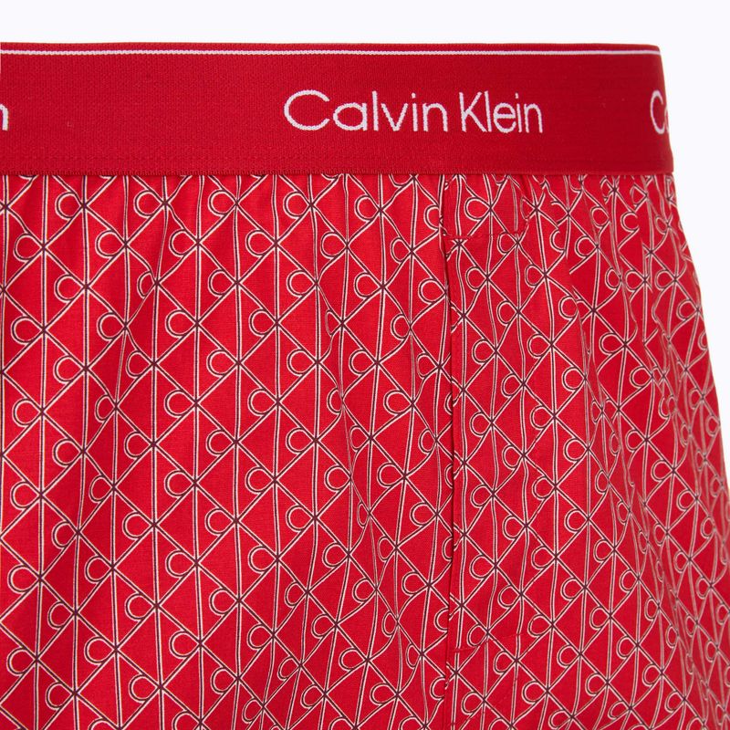 Pánské boxerky Calvin Klein LV00NB4727 Boxer Slim black/prep emblem goji berry/grisai 4