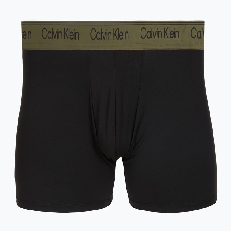 Pánské boxerky Calvin Klein LV00NB4410 Brief black w/bronze flash wb/black/oliv 3