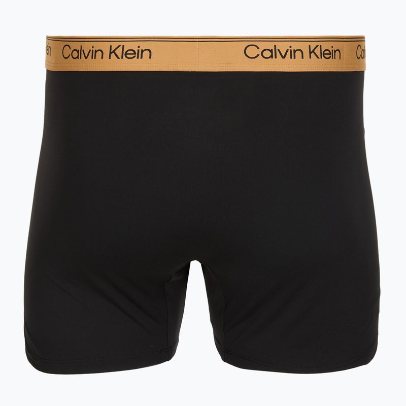 Pánské boxerky Calvin Klein LV00NB4410 Brief black w/bronze flash wb/black/oliv 5