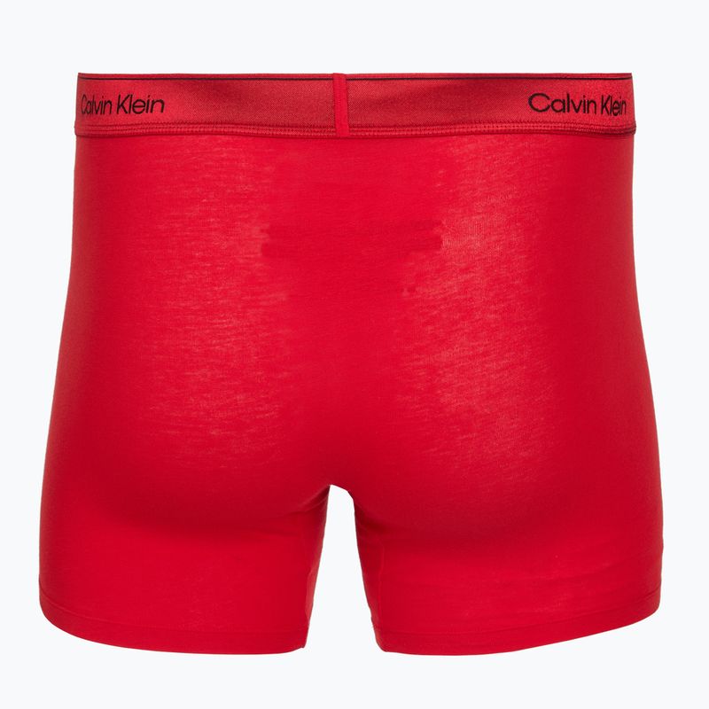 Pánské boxerky Calvin Klein LV00NB4576 Boxer Brief black/goji berry/black 4