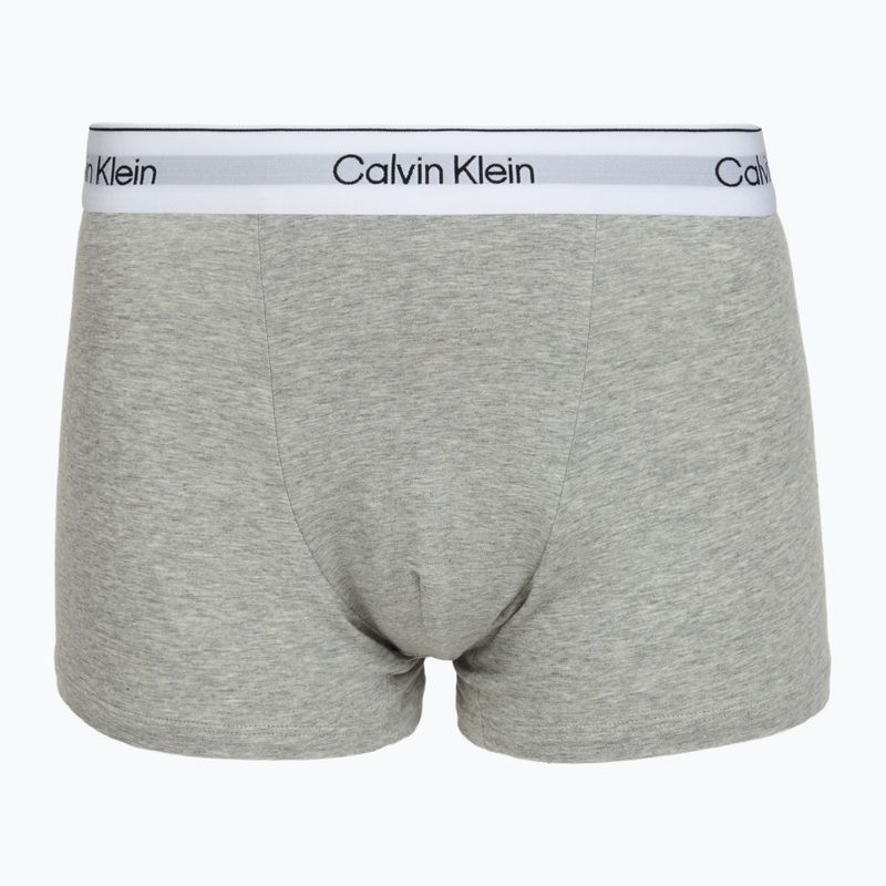 Pánské boxerky Calvin Klein LV00NB4437 Relaxed Fit Trunk grey heather/black/classic white 5