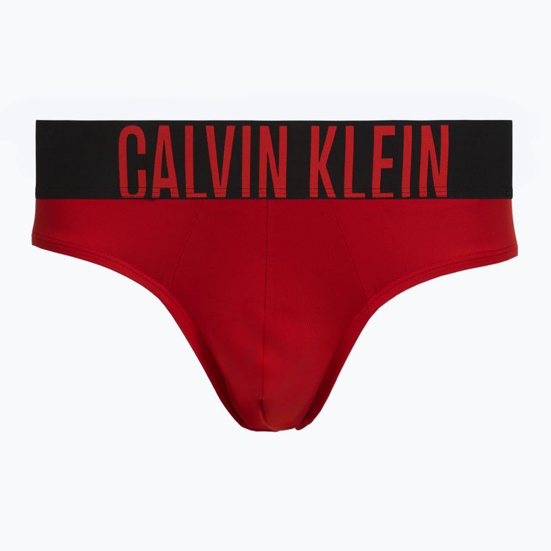 Pánské slipy Calvin Klein 000NB3610A Hip Brief black/goji berry/aqua blue 3