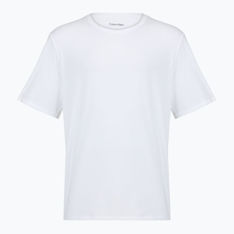 Pánské tričko na lezení Calvin Klein LV00NB4185 Crew Neck black w/ white emb/white w/ black e 2