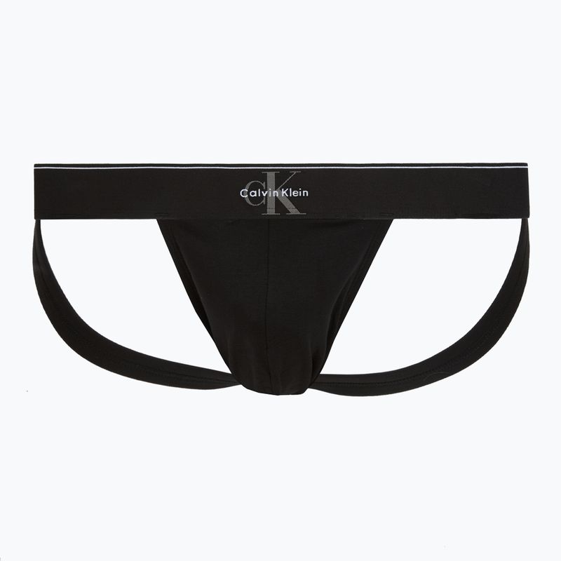 Pánské slipy Calvin Klein LV00NB4644 Jock Strap black bodies w/ granite gray/poseid 2