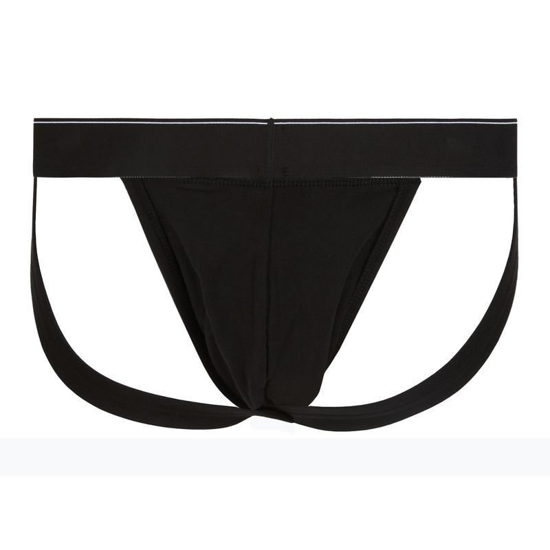 Pánské slipy Calvin Klein LV00NB4644 Jock Strap black bodies w/ granite gray/poseid 5