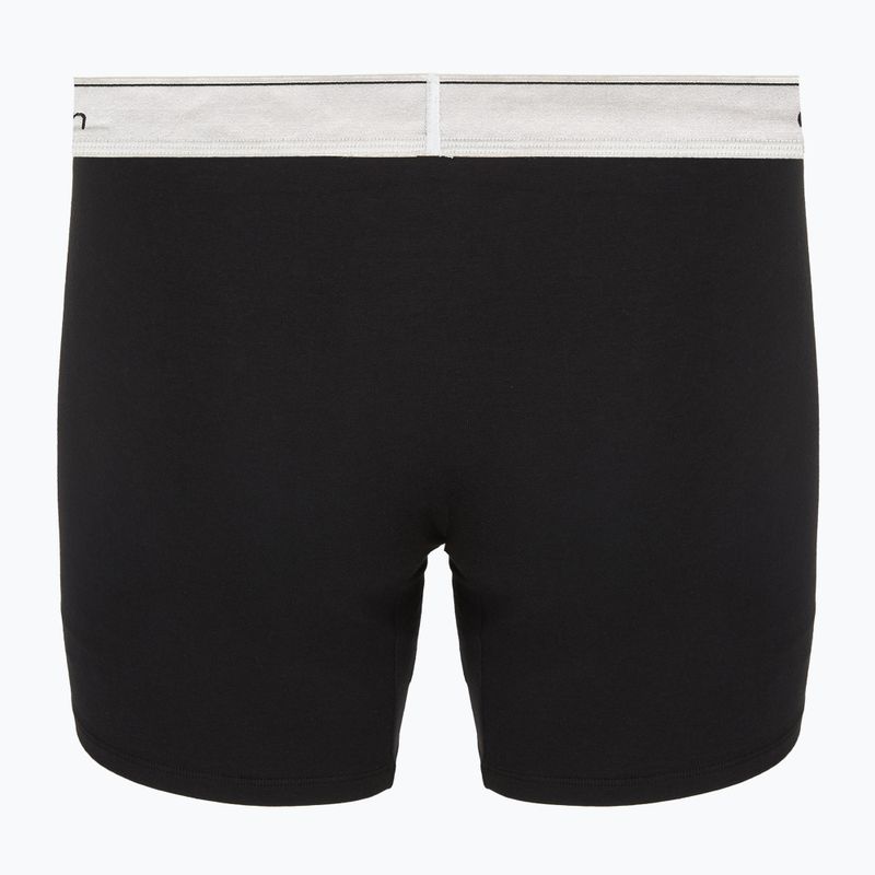 Pánské boxerky Calvin Klein LV00NB4731 Boxer Brief black w/ silver haze wbs 3