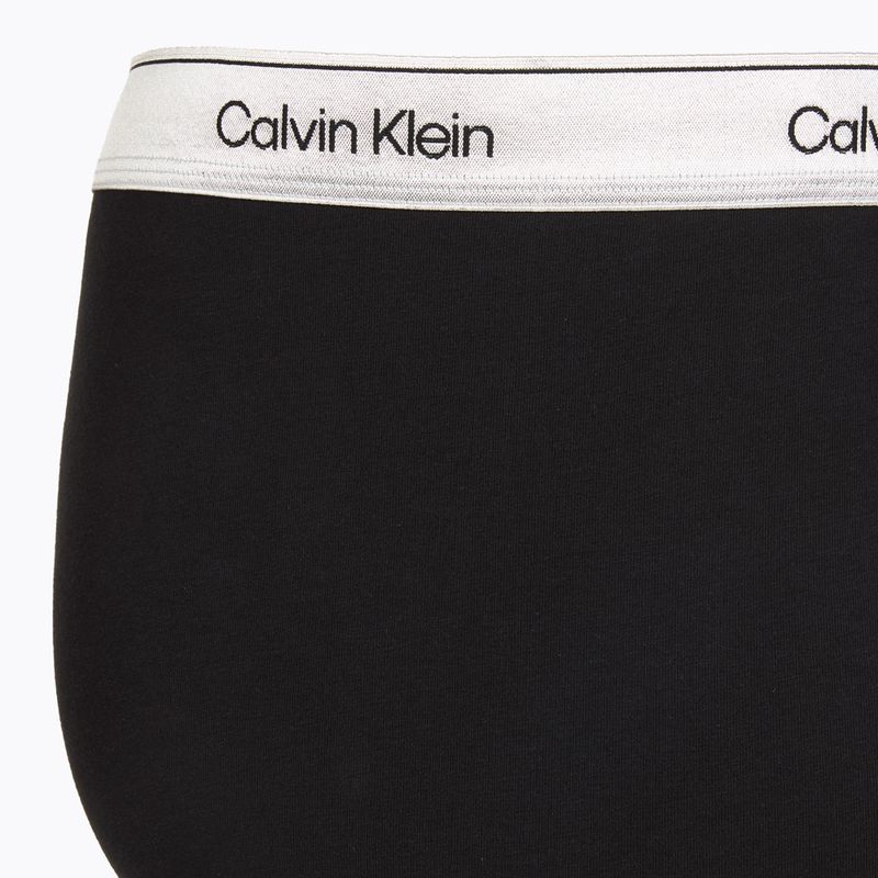 Pánské boxerky Calvin Klein LV00NB4731 Boxer Brief black w/ silver haze wbs 4