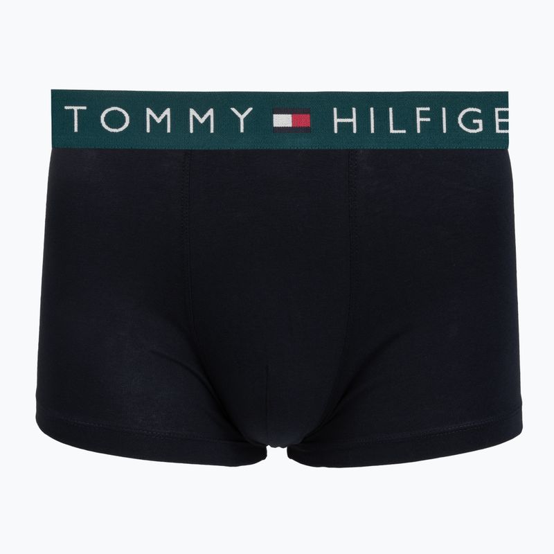 Pánské boxerky Tommy Hilfiger Trunk WB 3 pack nb//saf canvas/mnty grey/deep spru 2