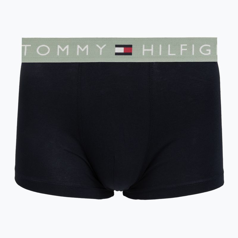 Pánské boxerky Tommy Hilfiger Trunk WB 3 pack nb//saf canvas/mnty grey/deep spru 4