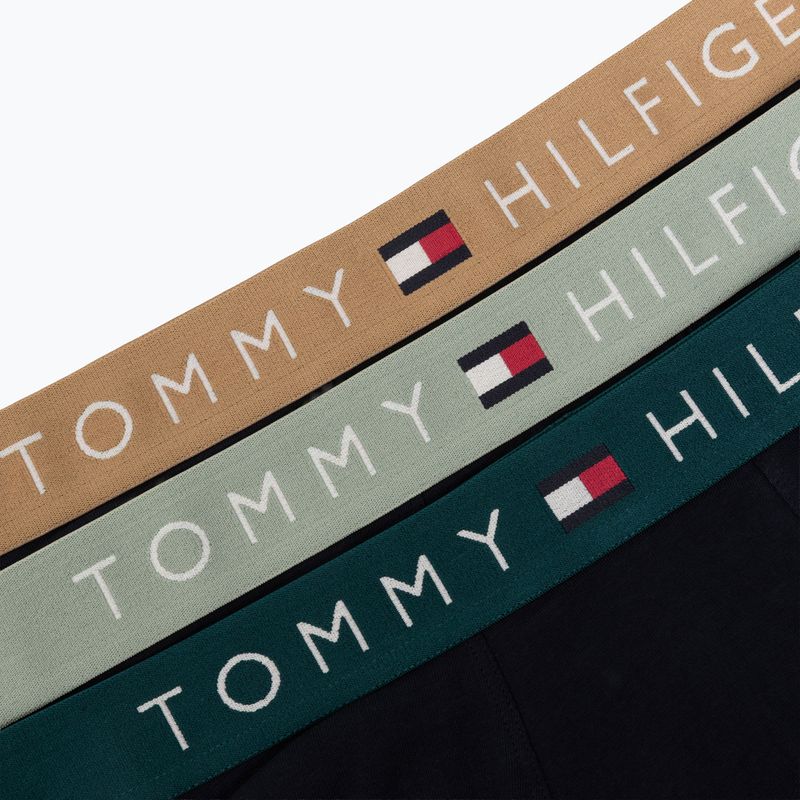 Pánské boxerky Tommy Hilfiger Trunk WB 3 pack nb//saf canvas/mnty grey/deep spru 6