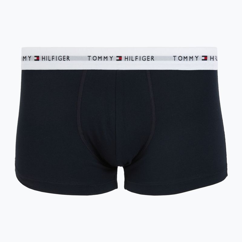Pánské boxerky Tommy Hilfiger Trunk WB 3 pack nb//white/orna green/utility olive 2