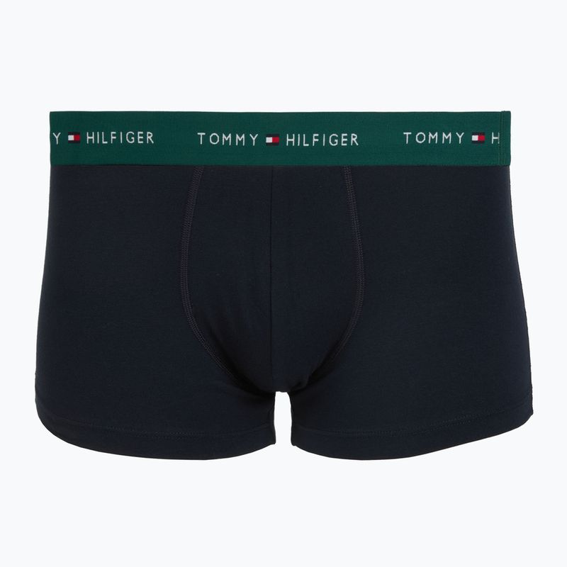 Pánské boxerky Tommy Hilfiger Trunk WB 3 pack nb//white/orna green/utility olive 3