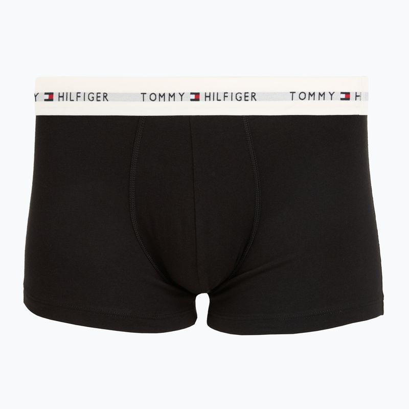 Pánské boxerky Tommy Hilfiger Trunk WB 3 pack nb//opu blu/orna green/ivory silk 2