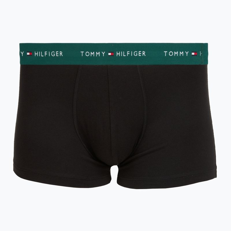 Pánské boxerky Tommy Hilfiger Trunk WB 3 pack nb//opu blu/orna green/ivory silk 4