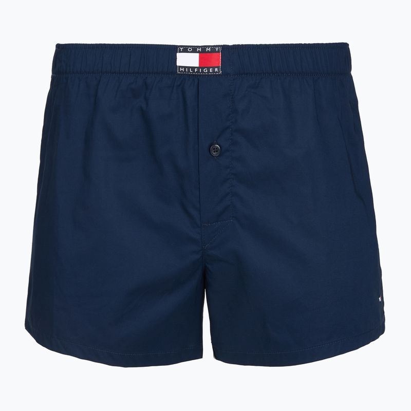 Pánské boxerky Tommy Hilfiger Woven Boxer Print 3 pack chambray flag/carb navy/c navy flag 2