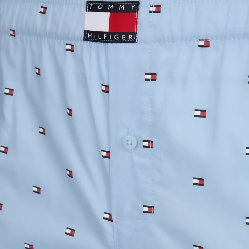 Pánské boxerky Tommy Hilfiger Woven Boxer Print 3 pack chambray flag/carb navy/c navy flag 7