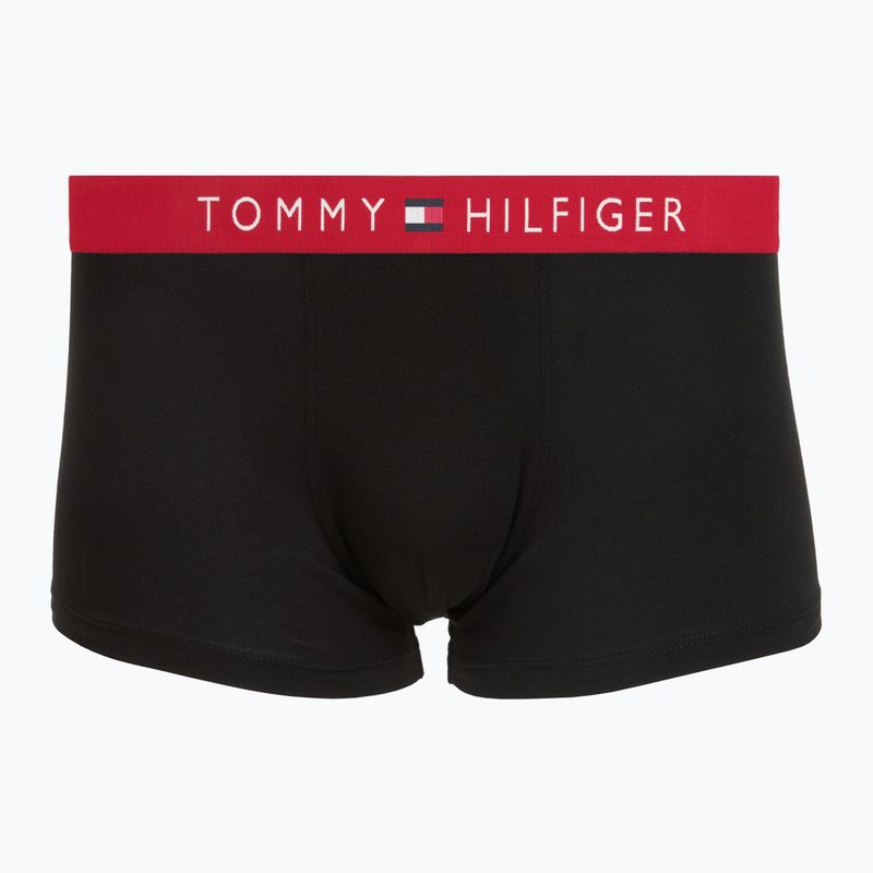 Pánské boxerky Tommy Hilfiger Trunk WB 3 pack medium red/rasp juice/burgundy 2