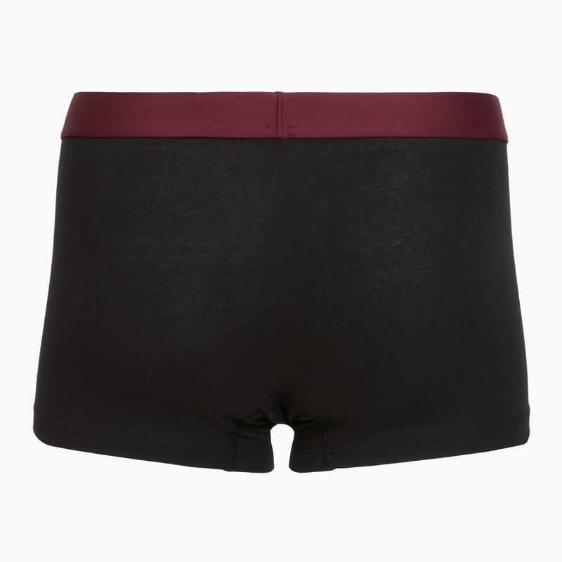 Pánské boxerky Tommy Hilfiger Trunk WB 3 pack medium red/rasp juice/burgundy 5