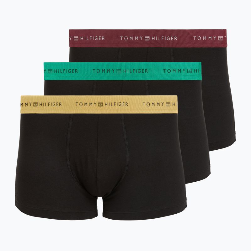 Pánské boxerky Tommy Hilfiger Trunk Metallic gold/burgundy/green