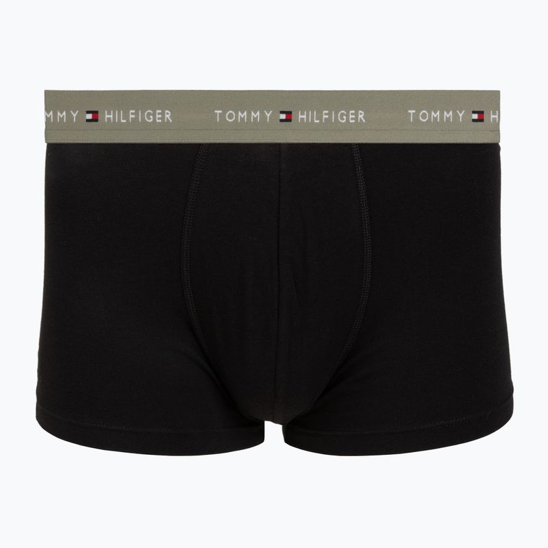 Pánské boxerky Tommy Hilfiger Trunk WB 3 pack utility sage/black/bonita pink 3