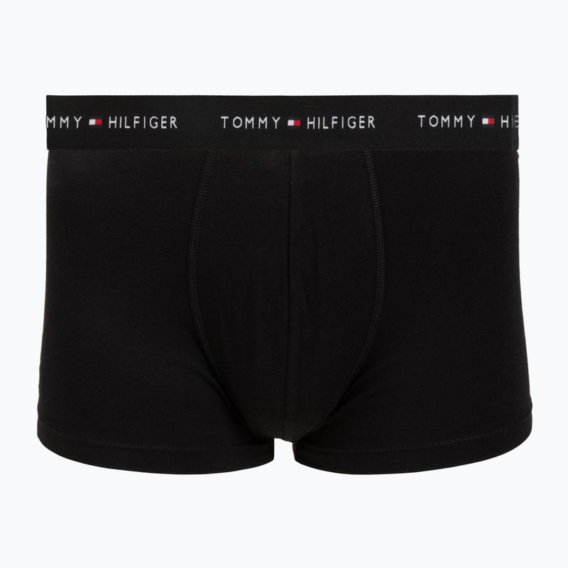 Pánské boxerky Tommy Hilfiger Trunk WB 3 pack utility sage/black/bonita pink 4