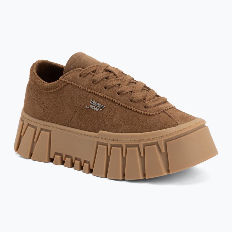Dámské boty Tommy Jeans Platform Sneaker Suede warm khaki