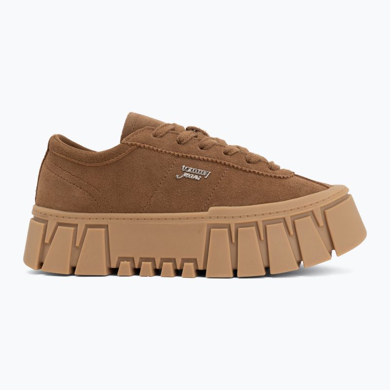 Dámské boty Tommy Jeans Platform Sneaker Suede warm khaki 2