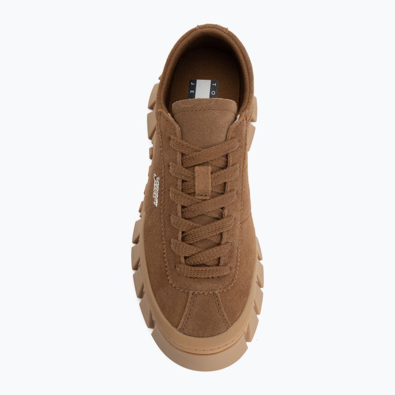 Dámské boty Tommy Jeans Platform Sneaker Suede warm khaki 5