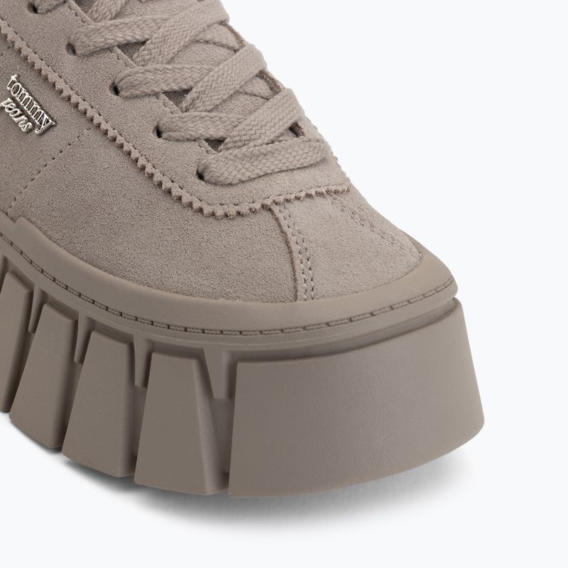 Dámské boty Tommy Hilfiger TJW Platform Sneaker Suede limeston dust 7