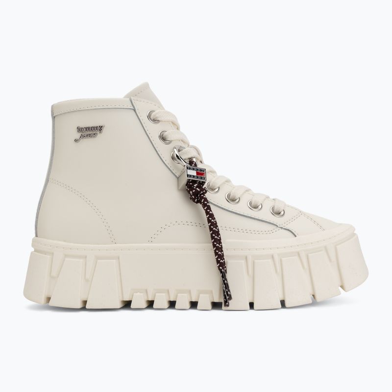 Dámské boty Tommy Jeans Platform Sneaker Leather MC ecru 2