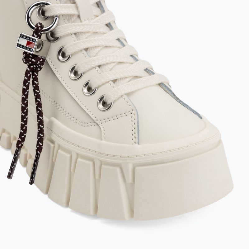 Dámské boty Tommy Jeans Platform Sneaker Leather MC ecru 7