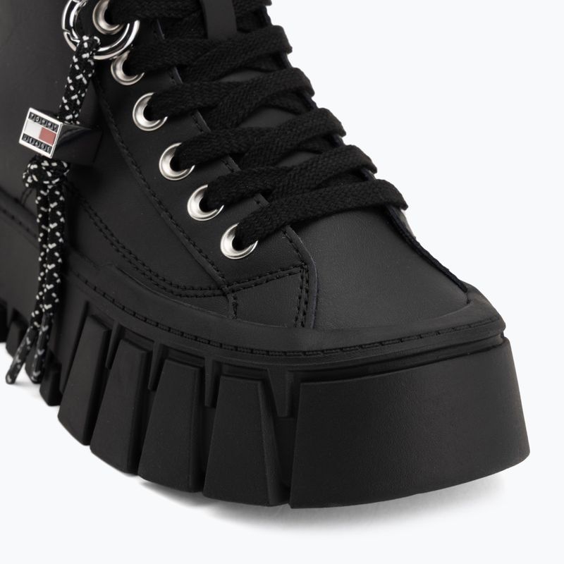 Dámské boty Tommy Jeans Platform Sneaker Leather Mc black 7